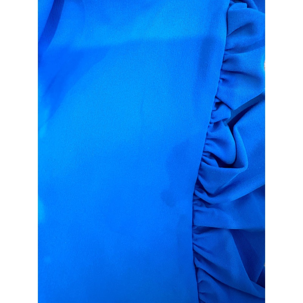 Elegant Blue Women's One Piece Swimsuit - Picture 10 of 10